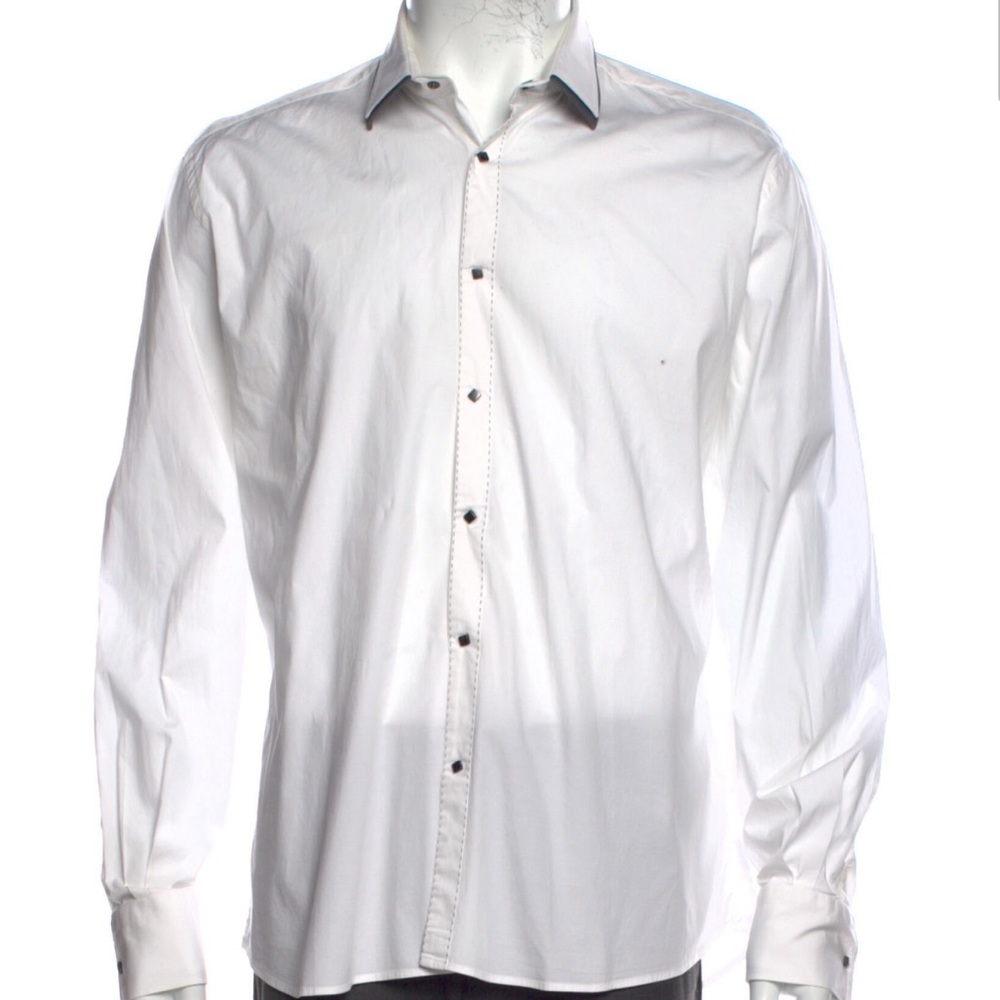 * Karl Lagerfeld white dress shirt w/ snaps